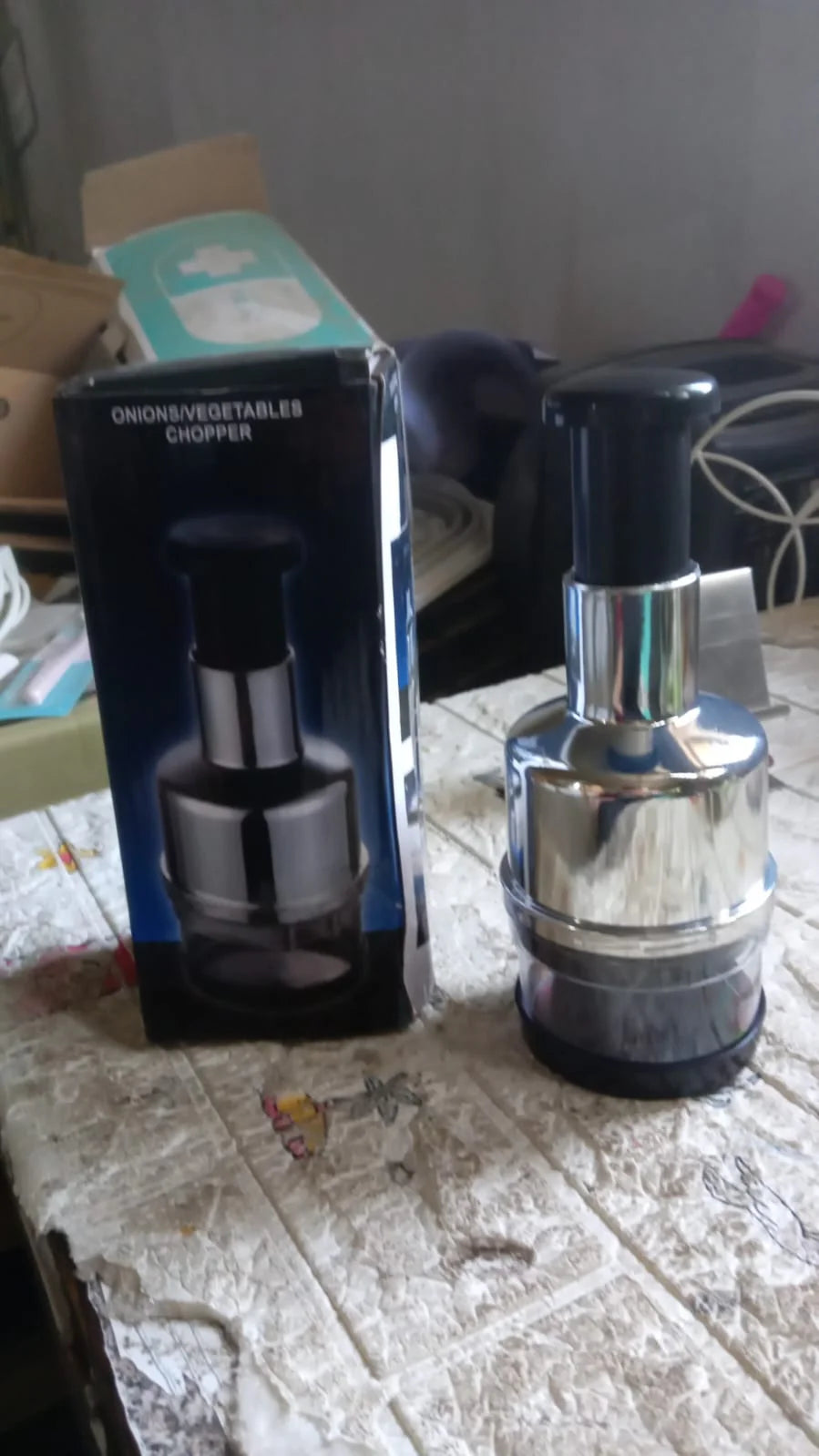 Stainless steel food cutter & chopper for vegetables and nuts