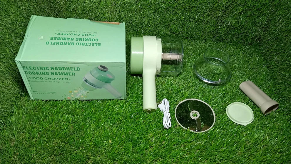 4 in 1 electric handheld cooking hammer vegetable cutter fruit slicer