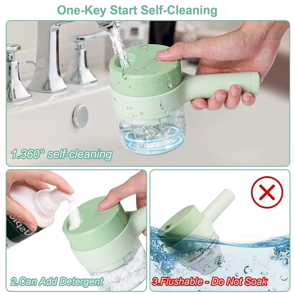 4 in 1 electric handheld cooking hammer vegetable cutter fruit slicer