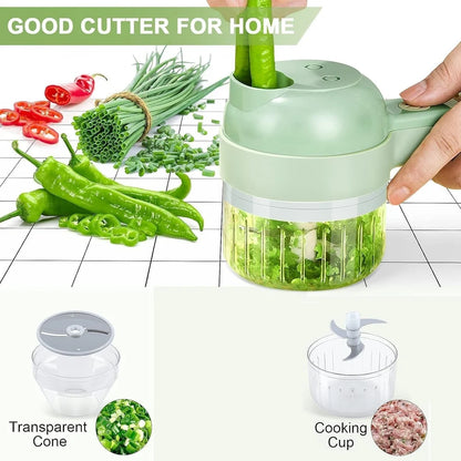4 in 1 electric handheld cooking hammer vegetable cutter fruit slicer
