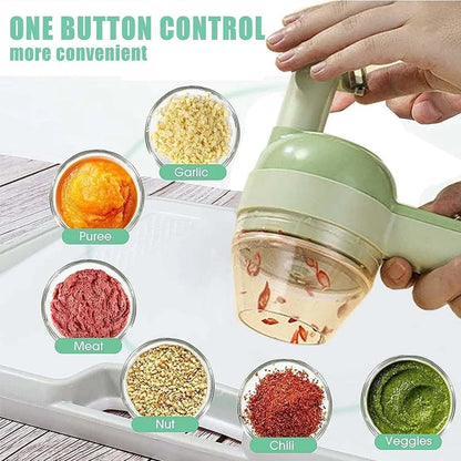 4 in 1 electric handheld cooking hammer vegetable cutter fruit slicer