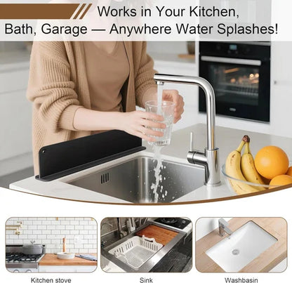 Silicone Sink Splash Guard For Kitchen (48 Cm)